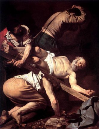 Caravaggio-Crucifixion_of_Peter1